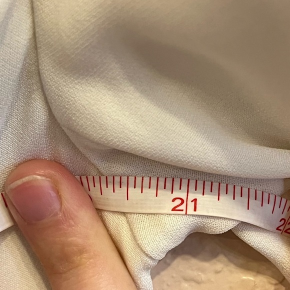 Cinq à Sept Khloe Crepe Blazer Ivory Ruched Three Quarter Sleeves Size 8 - Picture 7 of 8